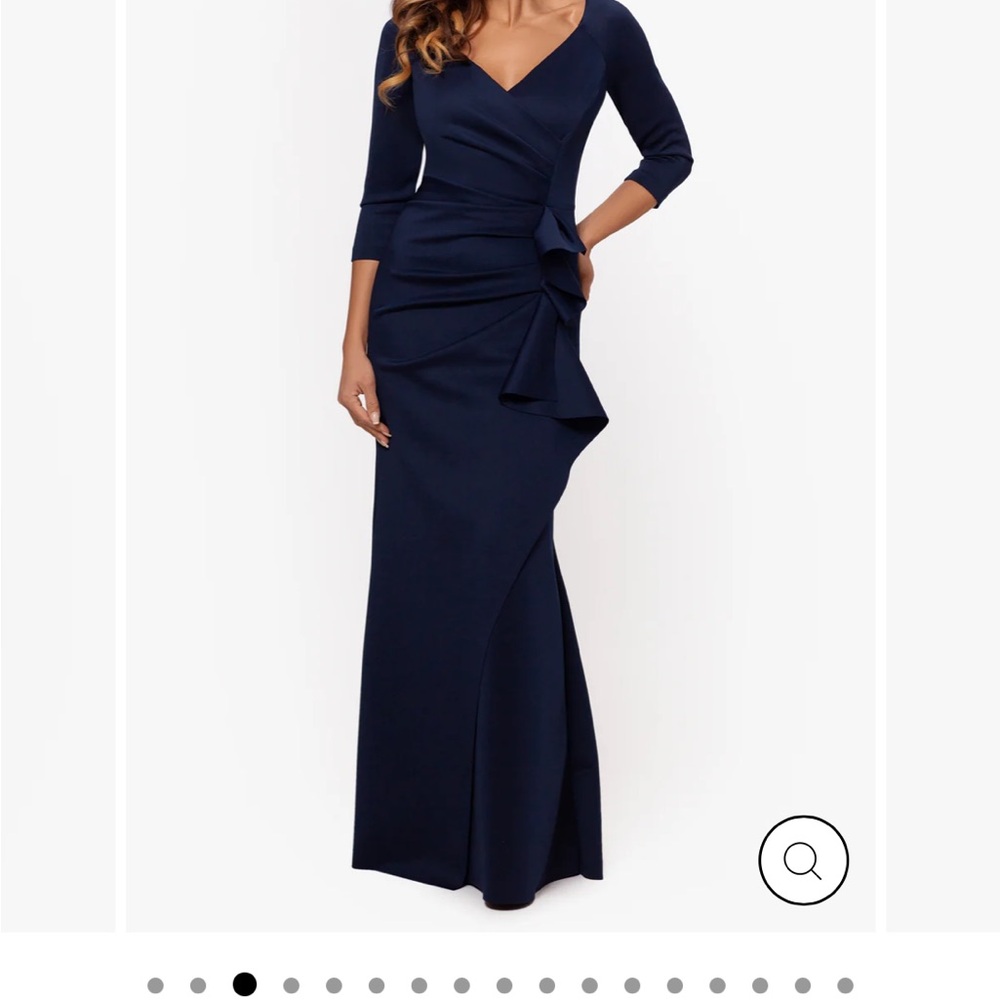 Xscape Navy Blue Maxi Dress - Picture 6 of 8